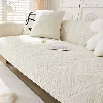 Плюшевые диванные подушки, нескользящие и противоскользящие, зимние утолщенные, современные, простые, легкие и роскошные, высококачественный чехол для дивана, ткань для покрытия 70*70cm