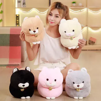 Плюшевые игрушки 30 см, детские игрушки, животное, жир, счастливый кот, мягкая кукла, мягкая кукла, детская игрушка, Рождественский подарок коричневый