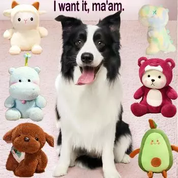 Плюшевые игрушки для домашних животных Бутик плюшевых игрушек Подарочные куклы Подарочные игрушки Куклы-компаньоны для сна для домашних животных Каждая собака заслуживает куклу, которая принадлежит именно ей