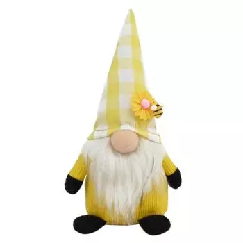 Плюшевые игрушки гномов шмелей желтого и черного цвета, скандинавские Томте Ниссе, шведские весенние украшения для дома, фермерского магазина белый