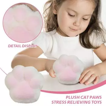 Плюшевые кошачьи когти щипок большие кошачьи когти имитация щипок толстые увеличенные декомпрессионные медленные игрушки