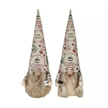 Плюшевые куклы-кофейные гномы, вязаная фигурка Tomte Gnome, украшение на свадьбу, подарок на день Святого Валентина, рождественский подарок, украшение для кофейни, домашний декор