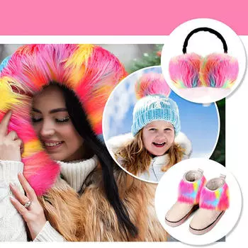 Плюшевые ленты Ленты DIY Мохнатый плюш Искусственный мех Ткань Предварительно вырезанные полоски One Size