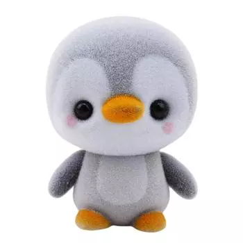 Плюшевые мультяшные игрушки-животные grey penguin