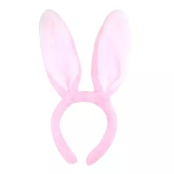 Плюшевые повязки на голову с кроличьими ушками, разноцветные повязки для волос с кроличьими ушками для пасхального костюма, вечеринки на Хэллоуин, сувенир