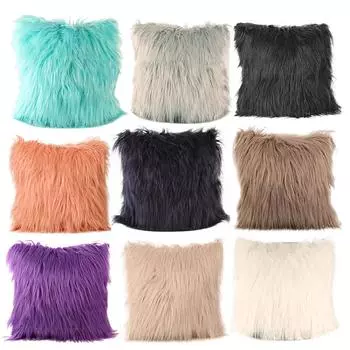 Плюшевые пушистые наволочки для подушек, наволочки для дома, спальни, дивана, декора