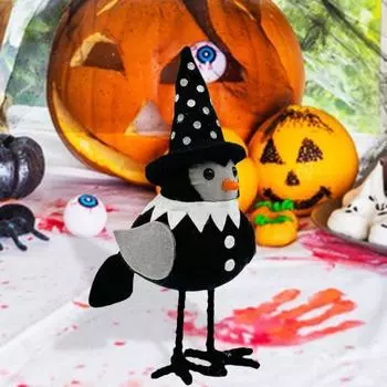 Плюшевые украшения на Хэллоуин Птицы Стоящая птица в конусообразной шляпе Плюшевая кукла-птица A