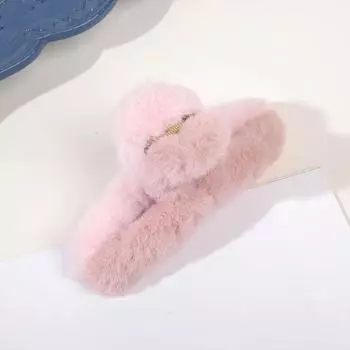 Плюшевые заколки для волос из искусственного F-ur когти для волос для женщин, расчески, зажимы, осенне-зимние шпильки, модные заколки для волос, аксессуары для волос One Size