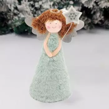 Плюшевый ангел любви, украшение, милая рождественская елка, подвески, рождественское украшение для девочки, атмосферный декор розовый