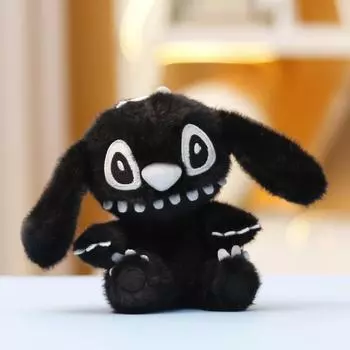 Плюшевый Беззубик Стич Игрушка Брелок Животное Мягкая Кукла Рюкзак Подарок Подвеска Black Face
