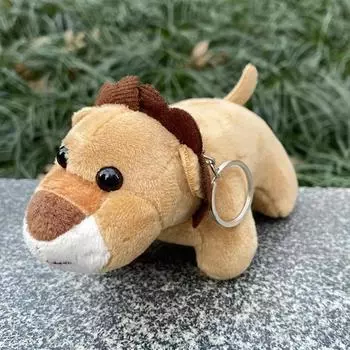 Плюшевый брелок 1 шт., маленькая подвеска в виде мультяшного животного, брелок, игрушка, сумка, чехол для мобильного телефона, подвесные украшения, подарок на день рождения 14cm