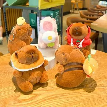 Плюшевый брелок Капибара: Милая, креативная подвеска для сумок или подарков