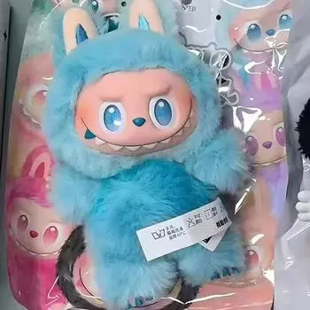 Плюшевый брелок Лабубу 3-го поколения, слепая коробка, серия Happy Guess «Сердцебиение Макарон», виниловая плюшевая игрушка, модная игра