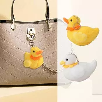 Плюшевый брелок очаровательная утка плюшевая кукла брелок прочный мягкий чучело кукла кулон для детей подарок жёлтый