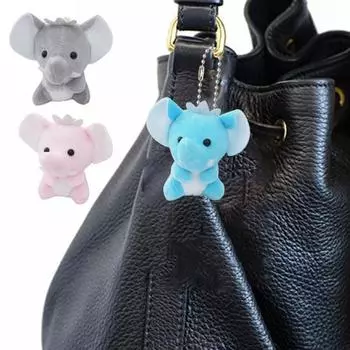 Плюшевый брелок, очаровательный мультяшный слон, плюшевая кукла, привлекательная мягкая игрушка, сумка, подвеска для детей Elephant розовый