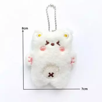 Плюшевый брелок-подвеска Синий Розовый Белый Розовый Плюшевая кукла-подвеска Плюшевые игрушки Подарки Брелок в форме медведя