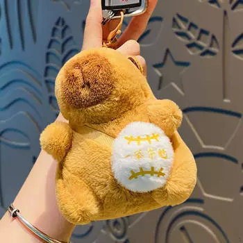 Плюшевый брелок с подвеской в виде капибары, милые мягкие игрушки капибары для мальчиков и девочек, корзина для взрослых Gold list title