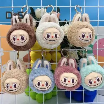 Плюшевый брелок в форме мультфильма, подвеска-брелок, плюшевый брелок-подвеска в виде куклы, драгоценная плюшевая игрушка-персонаж коричневый