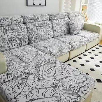 Плюшевый чехол для дивана, эластичный чехол для диванной подушки для гостиной, защита для мебели для домашних животных, съемный чехол для сиденья дивана S-HEAD