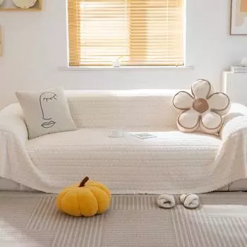 Плюшевый чехол для дивана, зимний новый противоскользящий чехол для дивана, утолщенная подушка, высококачественное полотенце для дивана 180*130cm