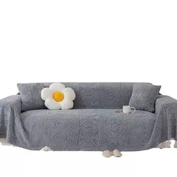 Плюшевый чехол для дивана, зимний новый противоскользящий чехол для дивана, утолщенная подушка, высококачественное полотенце для дивана 180*130cm
