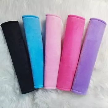 Плюшевый чехол на ремень безопасности автомобиля, регулируемый удобный наплечник, накладка на ремень безопасности автомобиля, протектор плеч, аксессуар для салона автомобиля