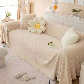 Плюшевый диван Mop Cat Feeling с простой тканью, как современная подушка для дивана для одного человека, универсальная ткань для гостиной 180*130cm