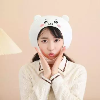 Плюшевый капюшон, шапка кролика, кота, медведя, дышащий реквизит для фотосъемки для детей и взрослых, мягкий зимний головной убор для карнавала, ролевых игр, пасхального, рождественского, праздничного косплея Bear