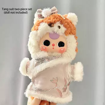 Плюшевый костюм куклы Танг для 20 см удобные костюмы фото реквизит с головным убором красный