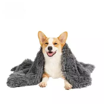 Плюшевый коврик для домашних животных, одеяло для домашних животных, золотистый ретривер, большой, средний и маленький коврик для собак, одеяло для кошек, теплое и удобное S50*36