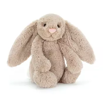 Плюшевый кролик Jellycat Bashful Bunny M бежевый цвет бежевый