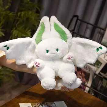 Плюшевый кролик-летучая мышь, плюшевая игрушка, кролик-летучая мышь, плюшевая кукла, подушка-животное, подарок на день рождения для девочки 45cm