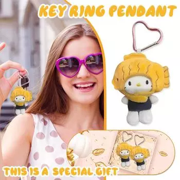 Плюшевый кулон брелок ювелирные изделия девочка подарок кукла One Size белый