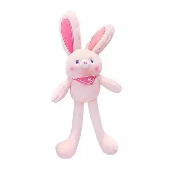 Плюшевый кулон-кролик с висячими ушами, мягкий плюшевый брелок-кролик, аксессуары для рюкзака, подвеска для украшения автомобиля, подарок на день рождения для девочки