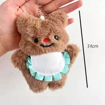 Плюшевый кулон в виде пищащего тайского масляного медведя, кулон в виде медведя, брелок Butterbera