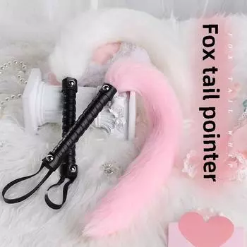 Плюшевый лисьи хвост кнут Обучающий кнут Sm Эротический шлепок Наказание Пытка Товары для взрослых Альтернативная прелюдия Секс-игрушки Эротический кнут