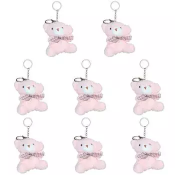 Плюшевый медведь куклы брелок милый мультфильм женщины девушки сумка кулон подарки(розовый) *Великобритания