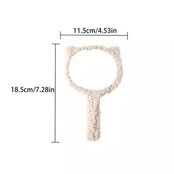 Плюшевый медведь, ручное зеркало, аниме, плюшевое украшение для девочек, зеркало, мультфильм, кавайные аксессуары для дня рождения, подарки, игрушки onesize