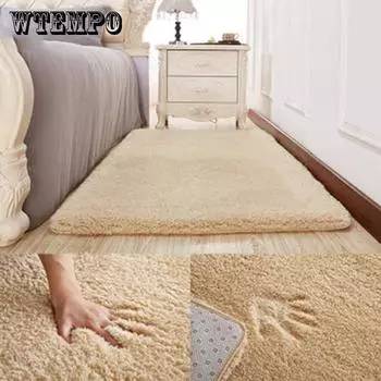Плюшевый меховой ковер для гостиной, мягкий лохматый ковер, ковер для комнаты, спальни, диван, журнальный столик, напольный коврик 80cm*160cm