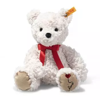 Плюшевый мишка Steiff Cuddly Friends Джимми 30 см Белый 113833 Любовь