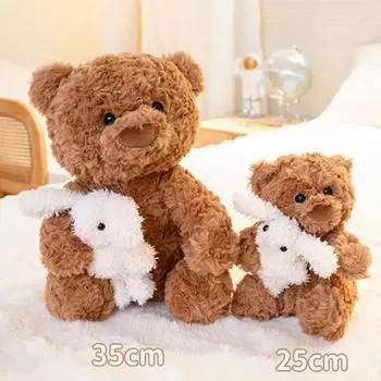 Плюшевый мишка Тедди с куклой-кроликом Мягкая игрушка для снятия стресса M