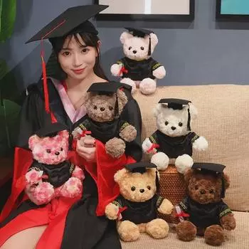 Плюшевый мишка в форме доктора, подарочная игрушка на выпускной Gift Bag