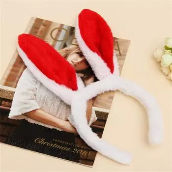 Плюшевый ободок для волос с кроличьими ушками, повязка на голову с кроличьими ушками, тематическая вечеринка, сценическое выступление, головной убор для Хэллоуина, Пасхи, косплея, аксессуары для волос синий