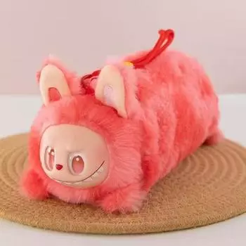 Плюшевый пенал – Милая пушистая косметичка в виде игрушки, Креативный держатель для карандашей в виде куклы для детей, студентов и подростков, Модный кавайный канцелярский подарок