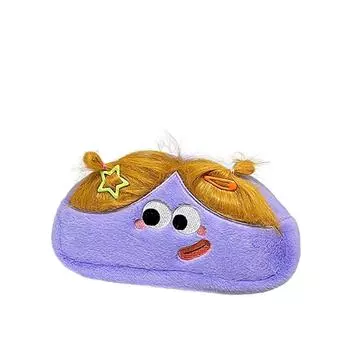 Плюшевый пенал с мультяшным дизайном, высококачественный мешочек для хранения, школьные принадлежности жёлтый