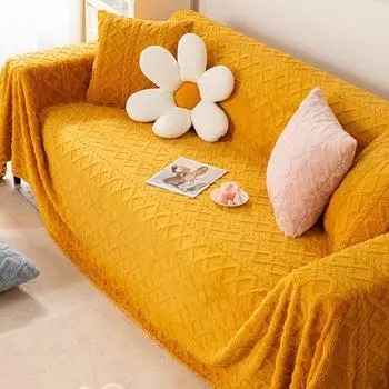 Плюшевый простой вид, универсальный высококачественный диван Four Seasons, универсальный универсальный чехол для диванной подушки, тканевый чехол для дивана, полотенце 180*130