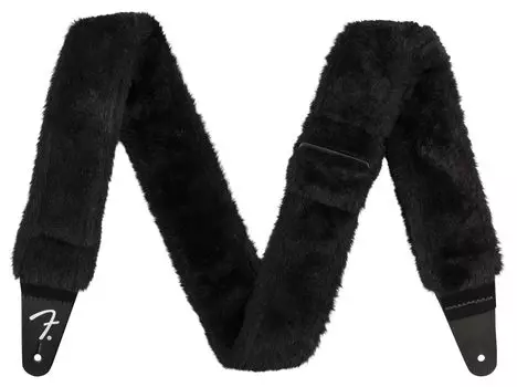 Плюшевый ремень черный Fender Fender/Poodle [Ремень для гитары]