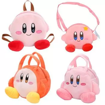 Плюшевый рюкзак, сумка через плечо, розовая кавайная мягкая дорожная сумка для хранения, подарок для взрослых и детей