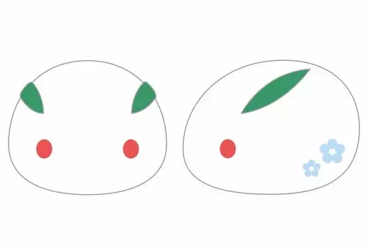 Плюшевый снежный кролик Джуя Мочифуре ~японский~