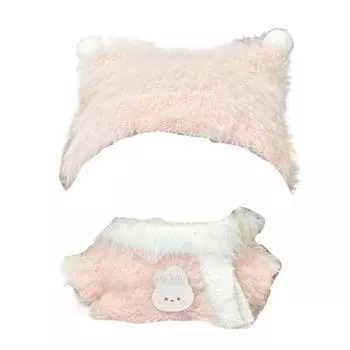 Плюшевый свитер 10 см Одежда для хлопковой куклы Шапка Набор для переодевания куклы Наряд для куклы Аксессуары для куклы